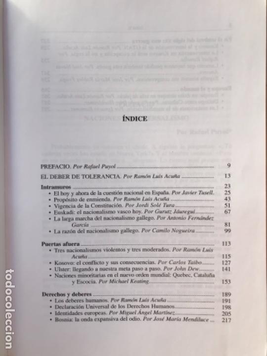 Libros de segunda mano: DEBER DE TOLERANCIA. RAM&Oacute;N LUIS ACU&Ntilde;A (DIRECTOR). - Foto 3