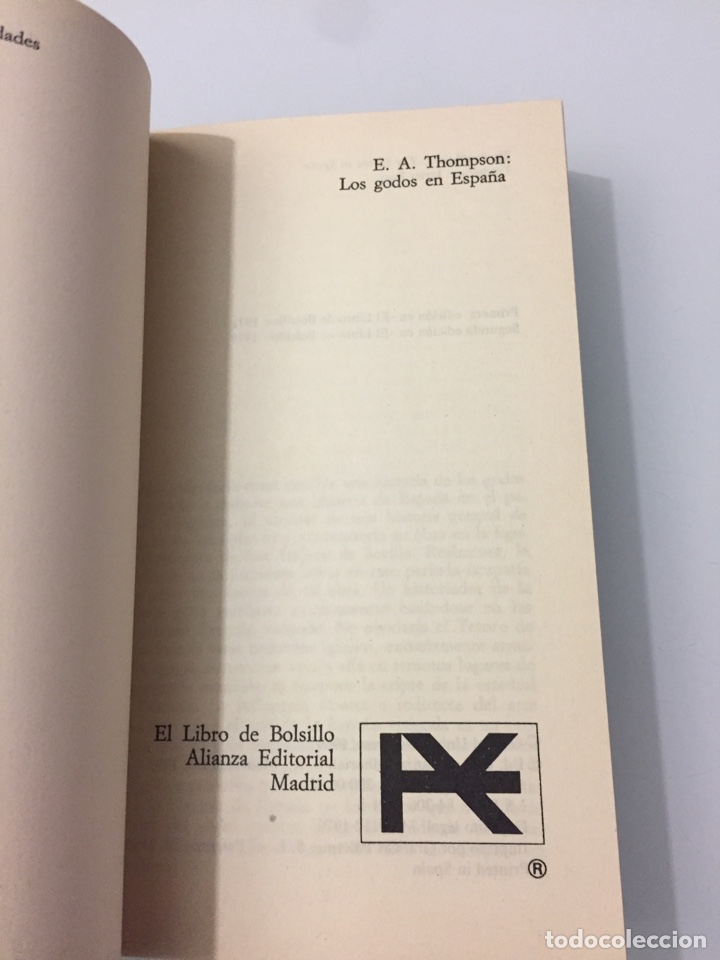 Libros de segunda mano: Los godos en Espa&ntilde;a. E.A.Thompson - Foto 2