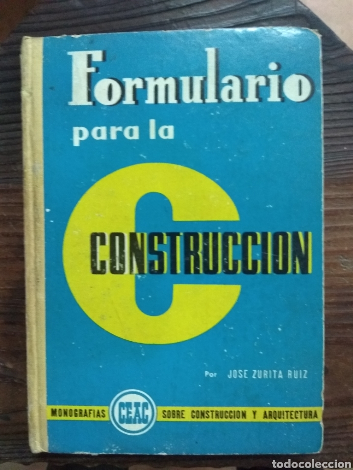 Libros de segunda mano: Formulario para la construcci&oacute;n. Ceac. A&ntilde;o 1961 - Foto 1