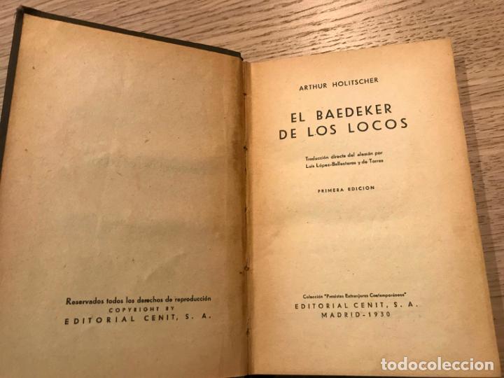 Libros de segunda mano: EL BAEDEKER DE LOS LOCOS. HOLITSCHER, ARTHUR. PRIMERA EDICION 1930 - Foto 2