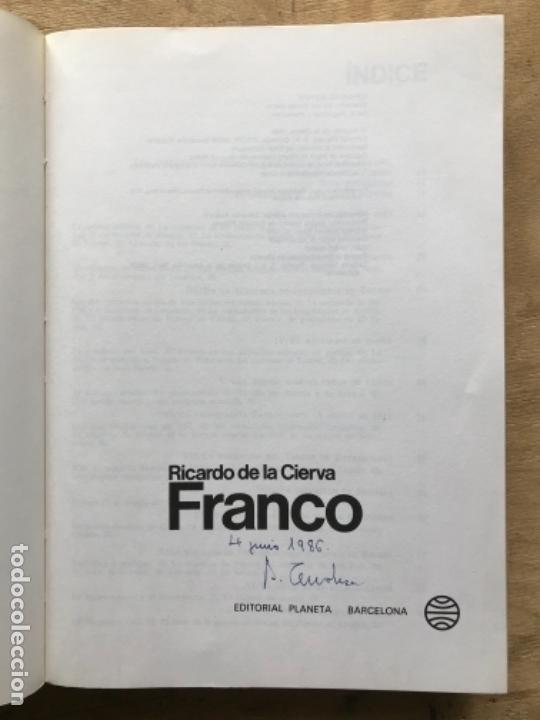 Libros de segunda mano: FRANCO. RICARDO DE LA CIERVA. (ESPEJO DE ESPA&Ntilde;A.) - Foto 2