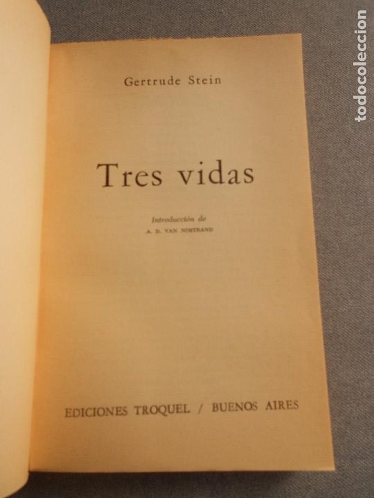 Libros de segunda mano: TRES VIDAS - Foto 2