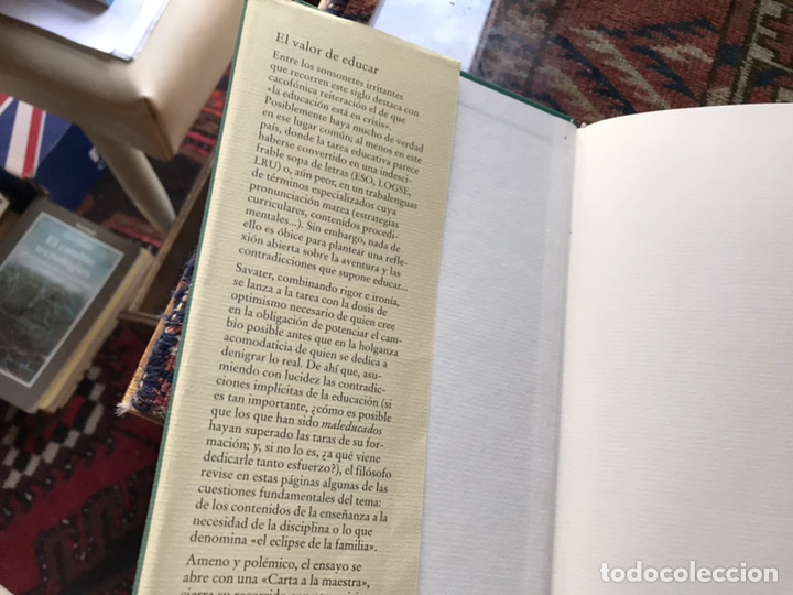 Libros de segunda mano: El valor de educar. Fernando Savater. Como nuevo - Foto 3