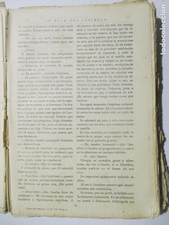 Libros de segunda mano: ALEJANDRO DUMAS. LA BOCA DEL INFIERNO. TOMO SEGUNDO. MADRID. - Foto 3