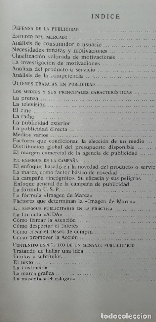 Libros de segunda mano: PUBLICIDAD. TECNICA Y PRACTICA - JOSE M&ordf; PARRAMON - Foto 4