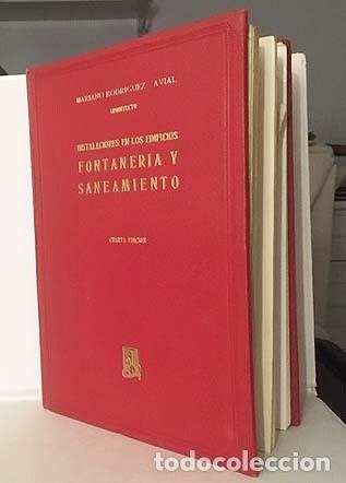 Libros de segunda mano: Instalaciones en los edificios. Fontaner&iacute;a y saneamiento (Rodr&iacute;guez-Avial) L&aacute;minas - Foto 3