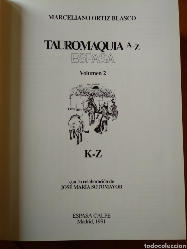 Libros de segunda mano: Tauromaquia. M. Ortiz Blasco. Espasa - Foto 5