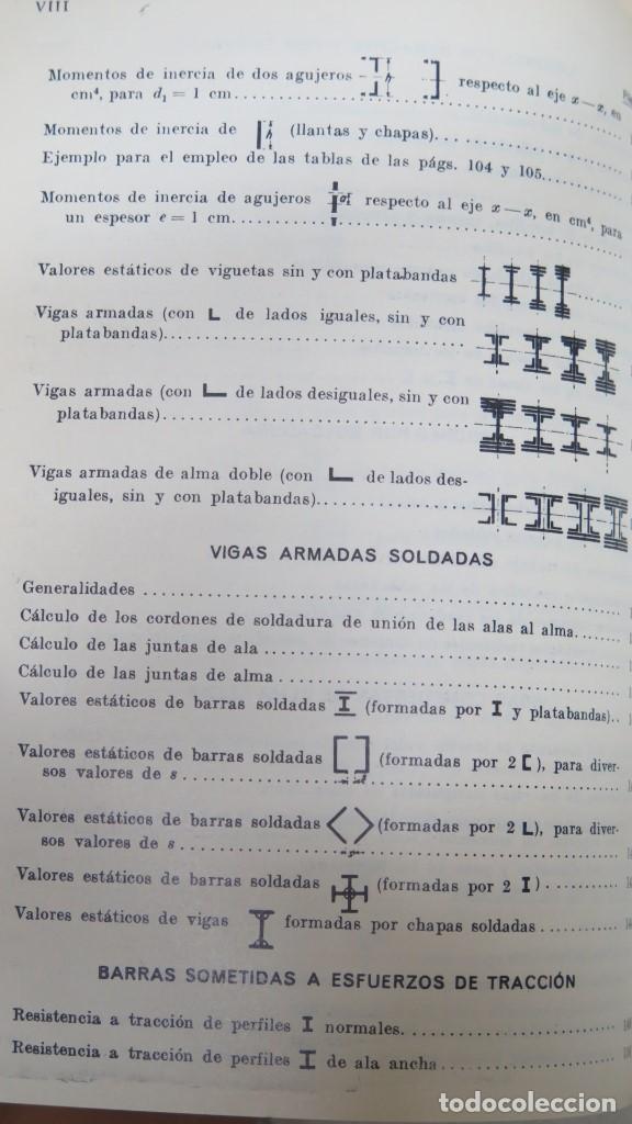Libros de segunda mano: PRONTUARIO PARA EL EMPLEO DEL ACERO LAMINADO - Foto 5