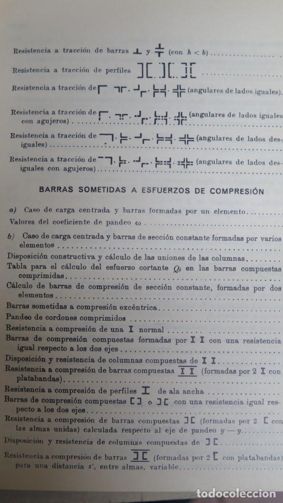 Libros de segunda mano: PRONTUARIO PARA EL EMPLEO DEL ACERO LAMINADO - Foto 6