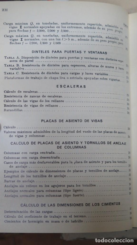 Libros de segunda mano: PRONTUARIO PARA EL EMPLEO DEL ACERO LAMINADO - Foto 9