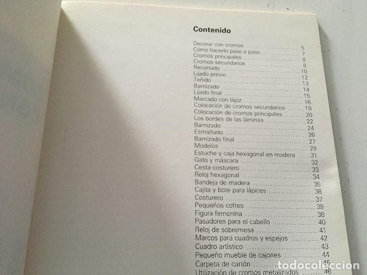 Libros de segunda mano: C&Oacute;MO DECORAR CON CROMOS. MANUEL V&Aacute;ZQUEZ L&Oacute;PES. EDIC. CEAC. - Foto 5