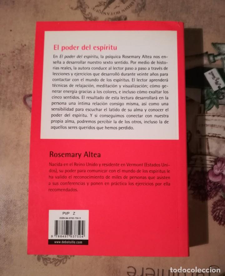 Libros de segunda mano: El poder del esp&iacute;ritu. Conecta con tu sexto sentido - Rosemary Altea - Foto 2