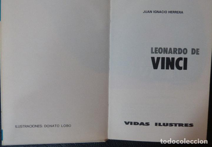 Libros de segunda mano: Libro Leonardo De Vinci,Vidas ilustres,1979,Susaeta Ediciones,REF:057-1 - Foto 3