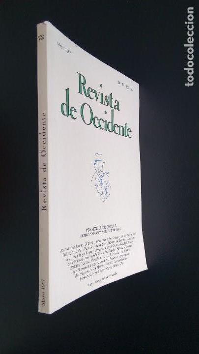 Libros de segunda mano: REVISTA DE OCCIDENTE. N&ordm; 72. MADRID, MAYO 1987. - Foto 2