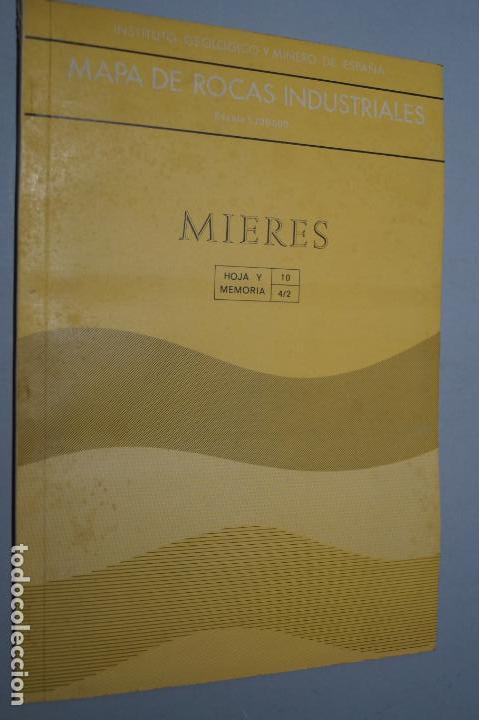 Libros de segunda mano: MAPA DE ROCAS INDUSTRIALES MIERES (ASTURIAS) - Foto 1