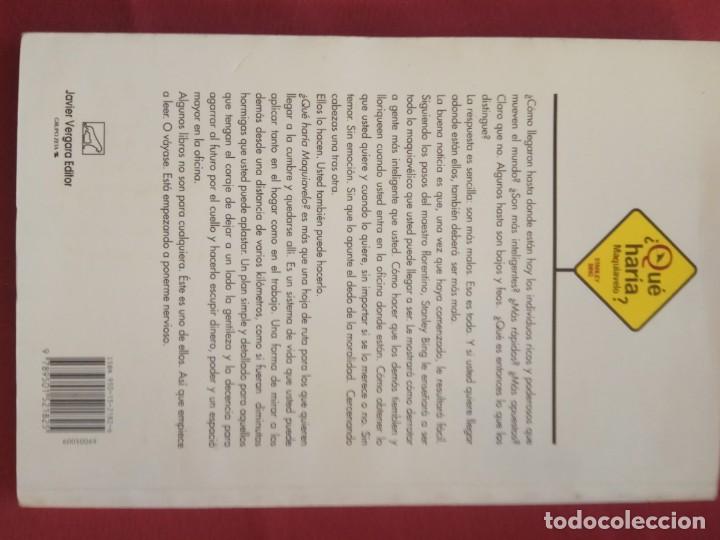 Libros de segunda mano: &iquest;QU&Eacute; HAR&Iacute;A MAQUIAVELO? STANLEY BING. - Foto 2