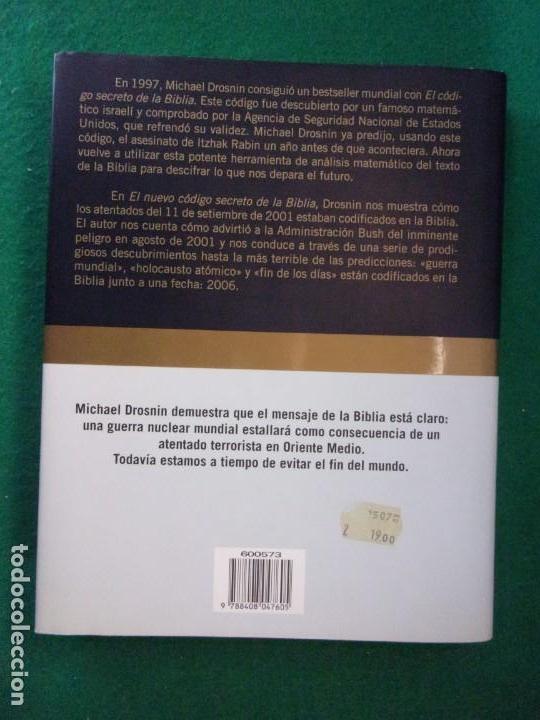 Libros de segunda mano: EL NUEVO C&Oacute;DIGO SECRETO DE LA BIBLIA / Michael Drosnin / 2003. Planeta - Foto 4