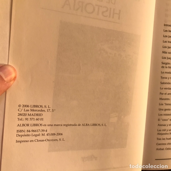 Libros de segunda mano: An&eacute;cdotas de la historia. Albor. Buen estado - Foto 4