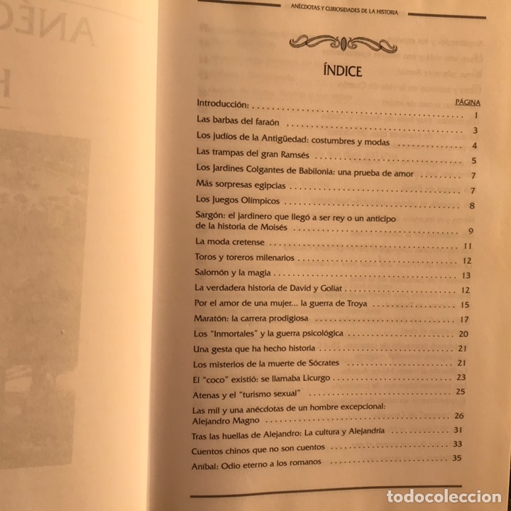 Libros de segunda mano: An&eacute;cdotas de la historia. Albor. Buen estado - Foto 5