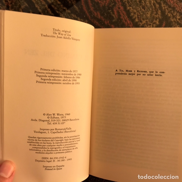 Libros de segunda mano: El camino del zen. Alan Watts. Como nuevo - Foto 3