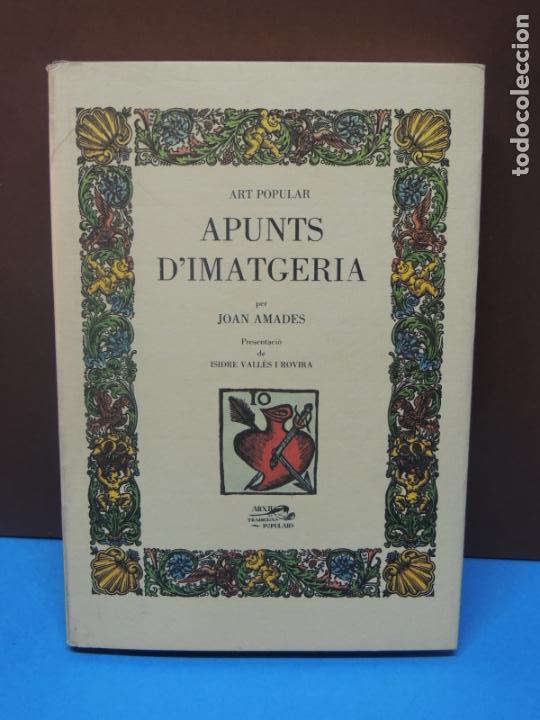 Libros de segunda mano: APUNTS DIMATGERIA . Art popular .- Amades, Joan - Foto 1