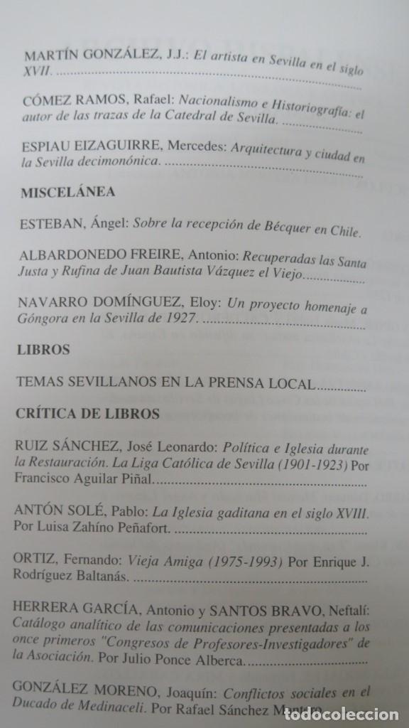 Libros de segunda mano: ARCHIVO HISPALENSE. N&ordm; 237. 1995 - Foto 4