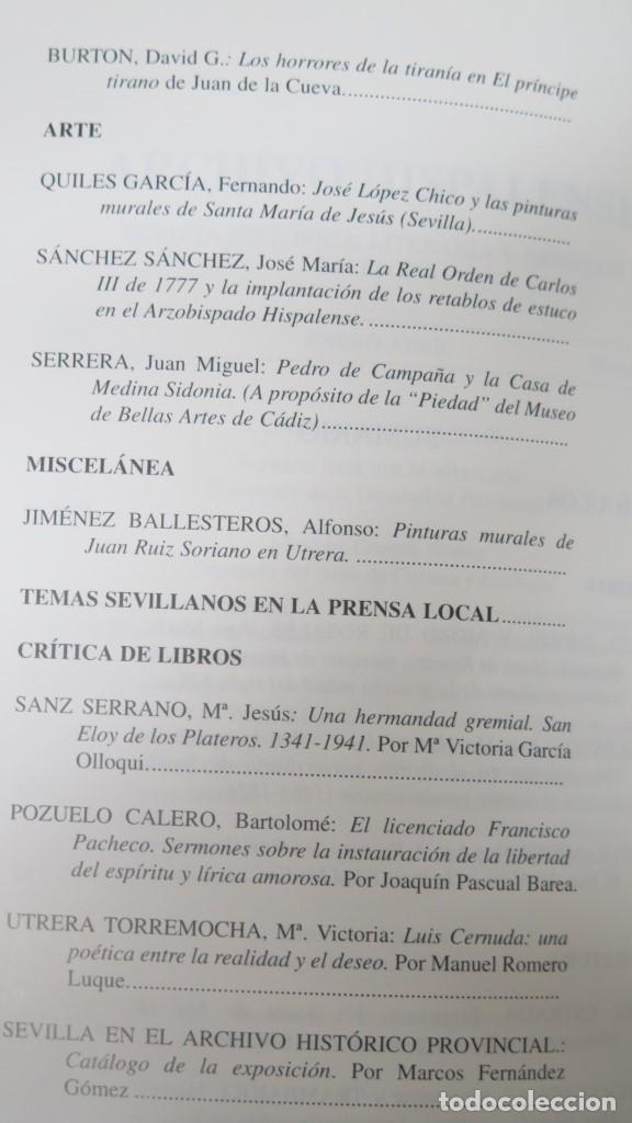 Libros de segunda mano: ARCHIVO HISPALENSE. N&ordm; 240. 1996 - Foto 5