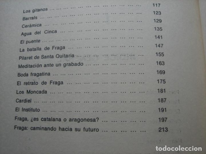 Libros de segunda mano: FRAGA. LA SULTANA DEL CINCA - FRANCISCO CASTILLON CORTADA - Foto 7