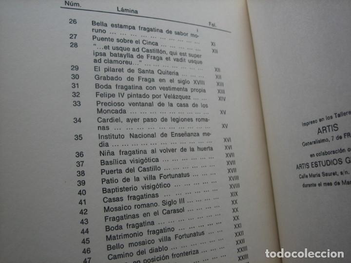 Libros de segunda mano: FRAGA. LA SULTANA DEL CINCA - FRANCISCO CASTILLON CORTADA - Foto 9