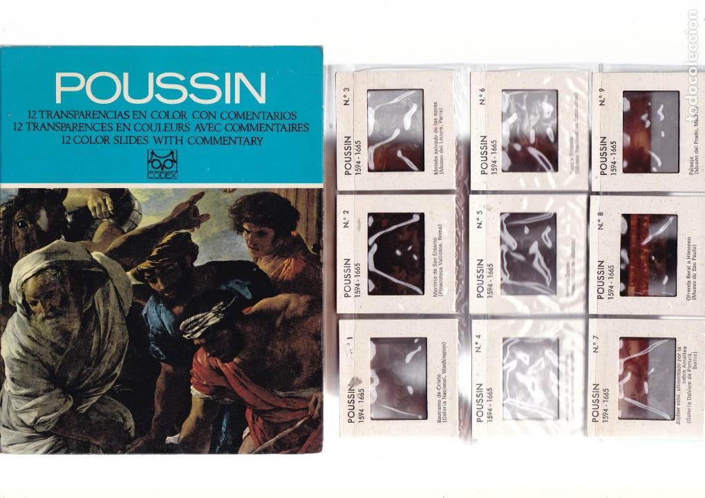 Libros de segunda mano: NICOLAS POUSSIN 1594/1665 - 12 TRANSPARENCIAS EN COLOR - EDITORIAL CODEX 1970 - Foto 1