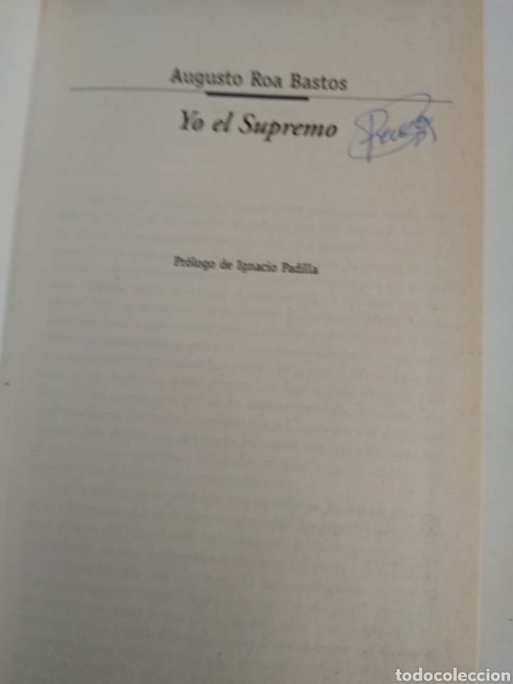 Libros de segunda mano: YO EL SUPREMOS/AUGUSTO ROA BASTOS - Foto 2