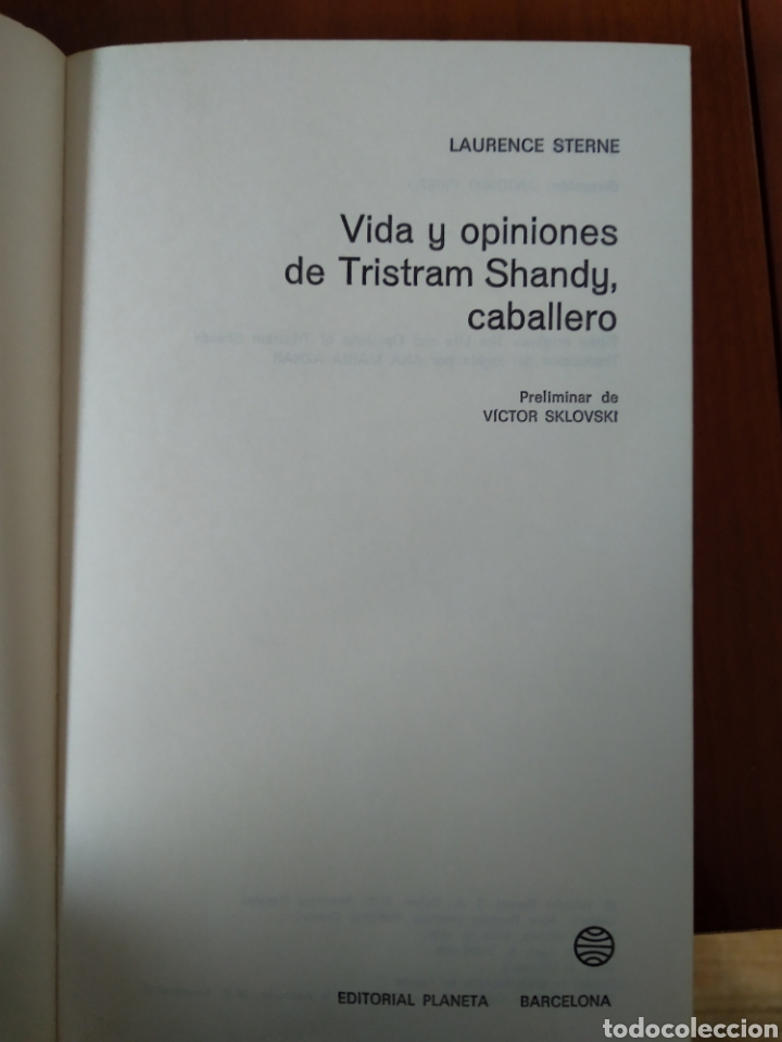 Libros de segunda mano: TRISTAM SHANDY. LAURENCE STERNE ED. PLANETA #0088 - Foto 3