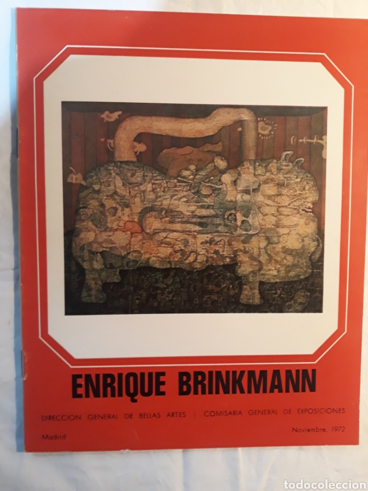 Libros de segunda mano: Catalogo de la exposicion Enrique Brinkmann 1972 Madrid. - Foto 1