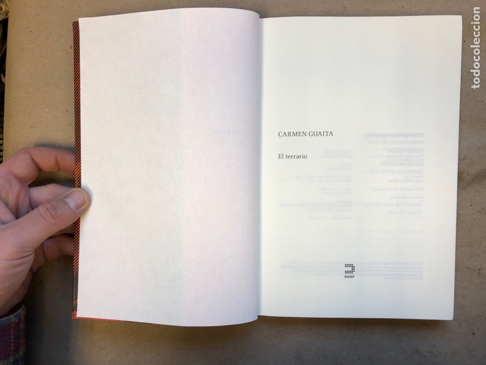 Libros de segunda mano: EL TERRARIO. CARMEN GUAITA. EDICIONES KHAF 2026. - Foto 2