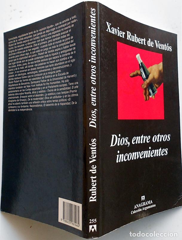 Libros de segunda mano: Dios, entre otros inconvenientes - Xavier Rubert de Vent&oacute;s - Anagrama (Argumentos) 2000 - Foto 3