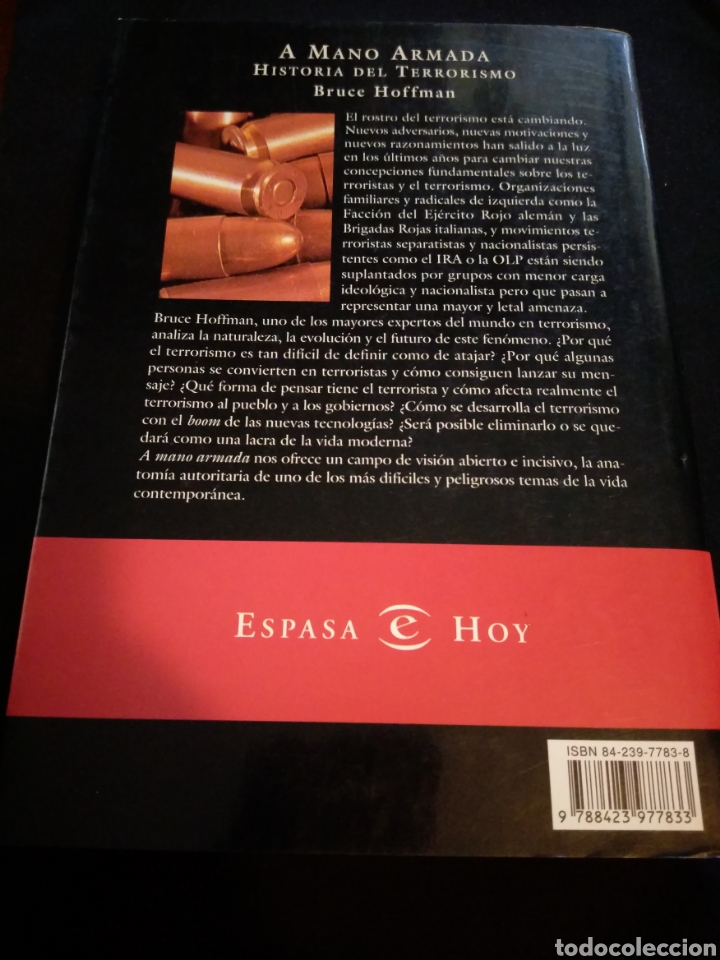 Libros de segunda mano: A mano armada. Historia del terrorismo. Bruce Hoffman - Foto 2