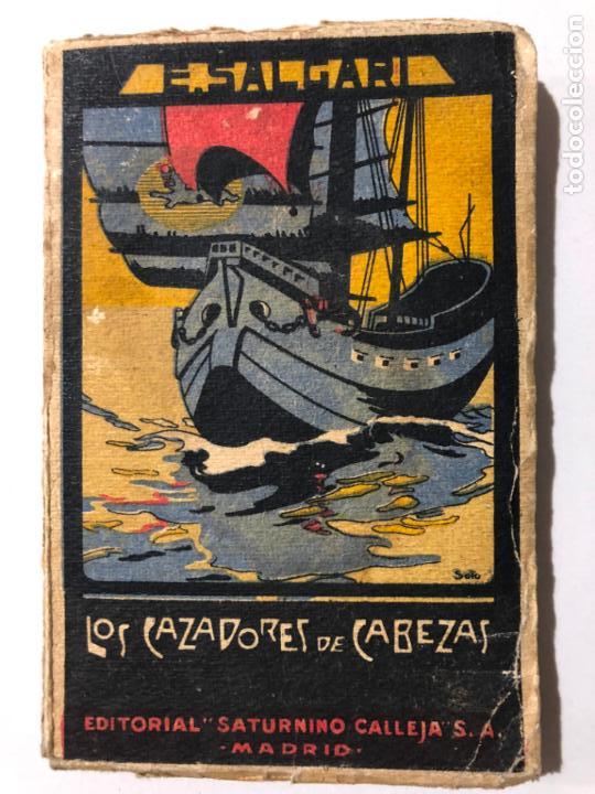 Libros de segunda mano: EMILIO SALGARI. LOS CAZADORES DE CABEZAS. VERSI&Oacute;N CASTELLANA. MADRID. - Foto 1