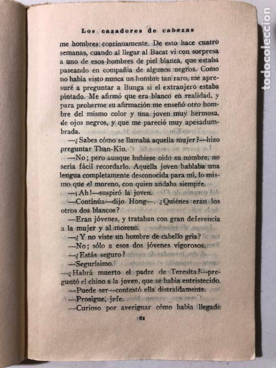 Libros de segunda mano: EMILIO SALGARI. LOS CAZADORES DE CABEZAS. VERSI&Oacute;N CASTELLANA. MADRID. - Foto 3