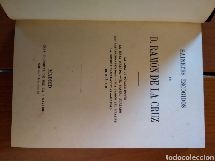 Libros de segunda mano: SAINETES ESCOGIDOS. D. RAM&Oacute;N DE LA CRUZ #0339 - Foto 3