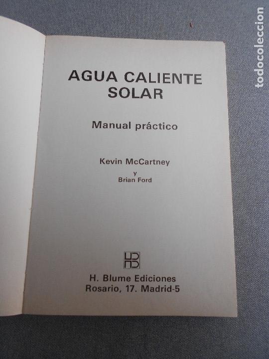 Libros de segunda mano: AGUA CALIENTE SOLAR. - Foto 3