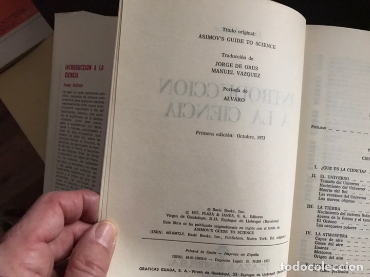 Libros de segunda mano: Introducci&oacute;n a la ciencia. Isaac Asimov. Buen estado - Foto 4