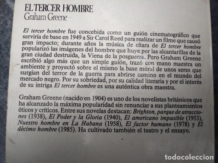 Libros de segunda mano: Libro de EL TERCER HOMBRE novela y ocio Graham Greene - Foto 2