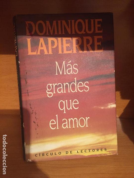 Libros de segunda mano: Mas grandes que el amor - Lapierre - Foto 1