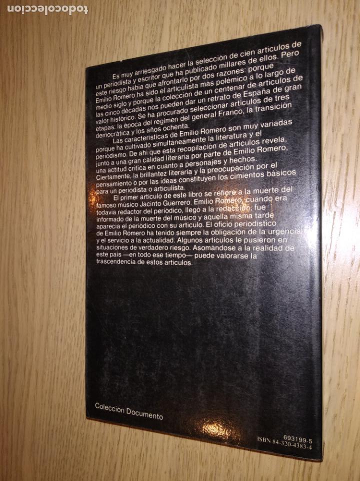 Libros de segunda mano: TESTIGO DE LA HISTORIA - EMILIO ROMERO 1986 - Foto 4