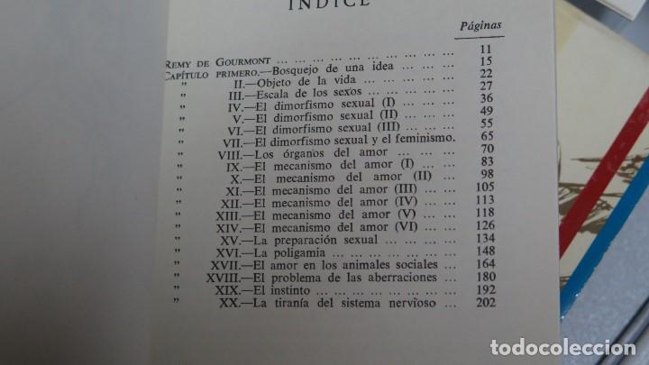 Libros de segunda mano: FISICA DEL AMOR. EL INSTINTO SEXUAL. GOURMONT - Foto 2