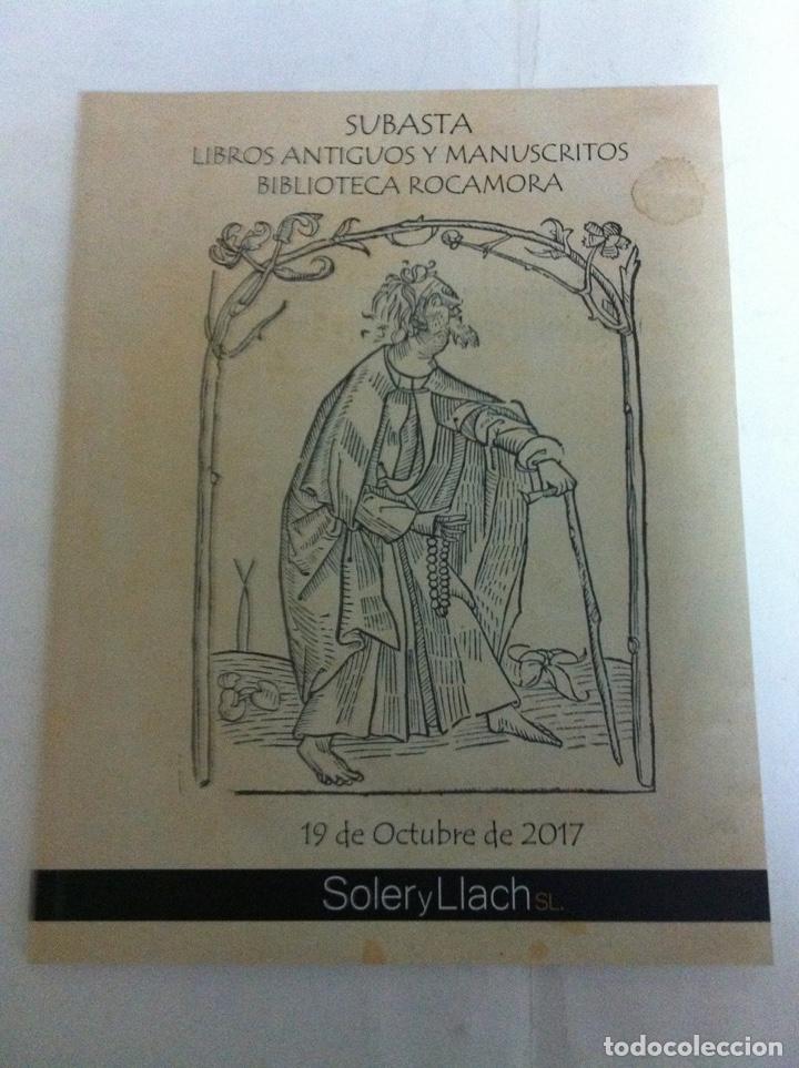 Libros de segunda mano: cat&aacute;logo subasta - 19 oct. 2017 - soler y llach - Foto 1