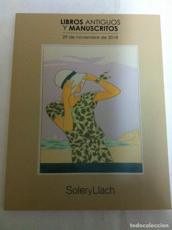 Libros de segunda mano: cat&aacute;logo subasta - 29 nov.. 2018 - soler y llach - Foto 1