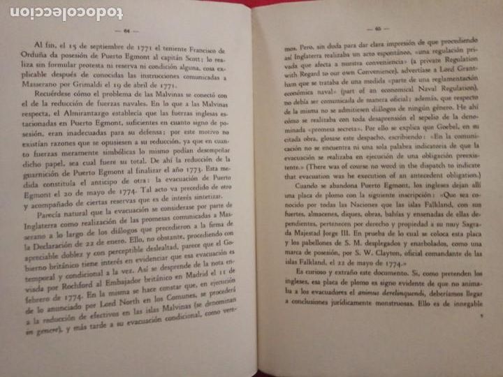 Libros de segunda mano: El problema de las islas malvinas - Camilo Barcia Trelles.1943. - Foto 4