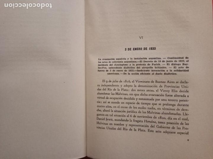 Libros de segunda mano: El problema de las islas malvinas - Camilo Barcia Trelles.1943. - Foto 5