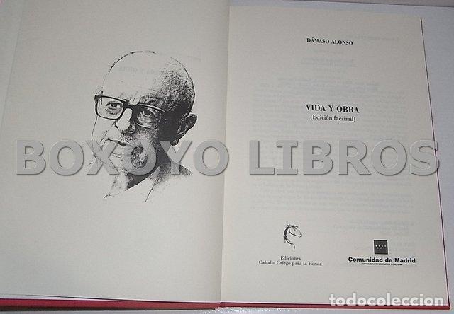 Libros de segunda mano: ALONSO, D&aacute;maso. Vida y obra (Edici&oacute;n facs&iacute;mil) - Foto 2